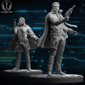 Lando (40mm miniature - Young) - Fan Art (sculpted by Warblade Studios)
