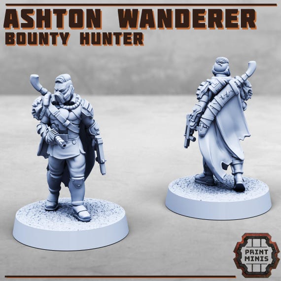 Ashton Wanderer - Bounty Hunter (by Print Minis) - Etsy
