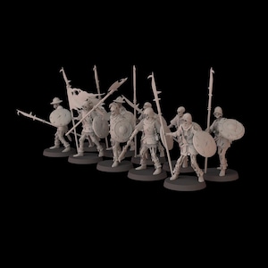 Żołnierze Szkielety - zestaw 10 sztuk (rzeźbione przez Fantasy Cult Miniatures)