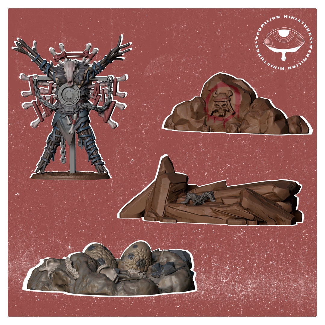 Red Rocks Figures Red Rock Raiders - Terrain Set (sculpted by Vermillion Miniatures) - Etsy