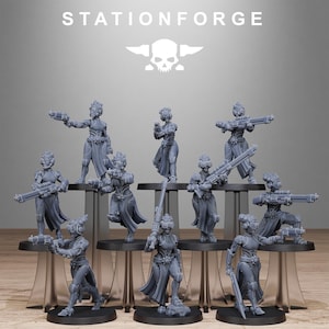 Scavenger Sisters Infantry - set of 10 (sculpted by Stationforge)