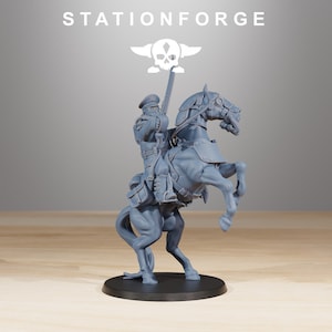 グリムガード騎兵隊長（Stationforge による彫刻）