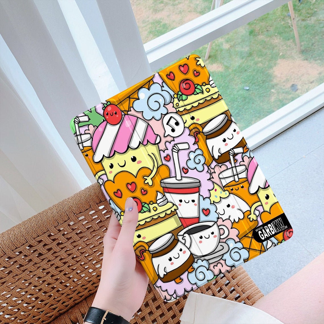 Doodle iPad Case Cute iPad Case Kawaii iPad Case iPad Cover Etsy