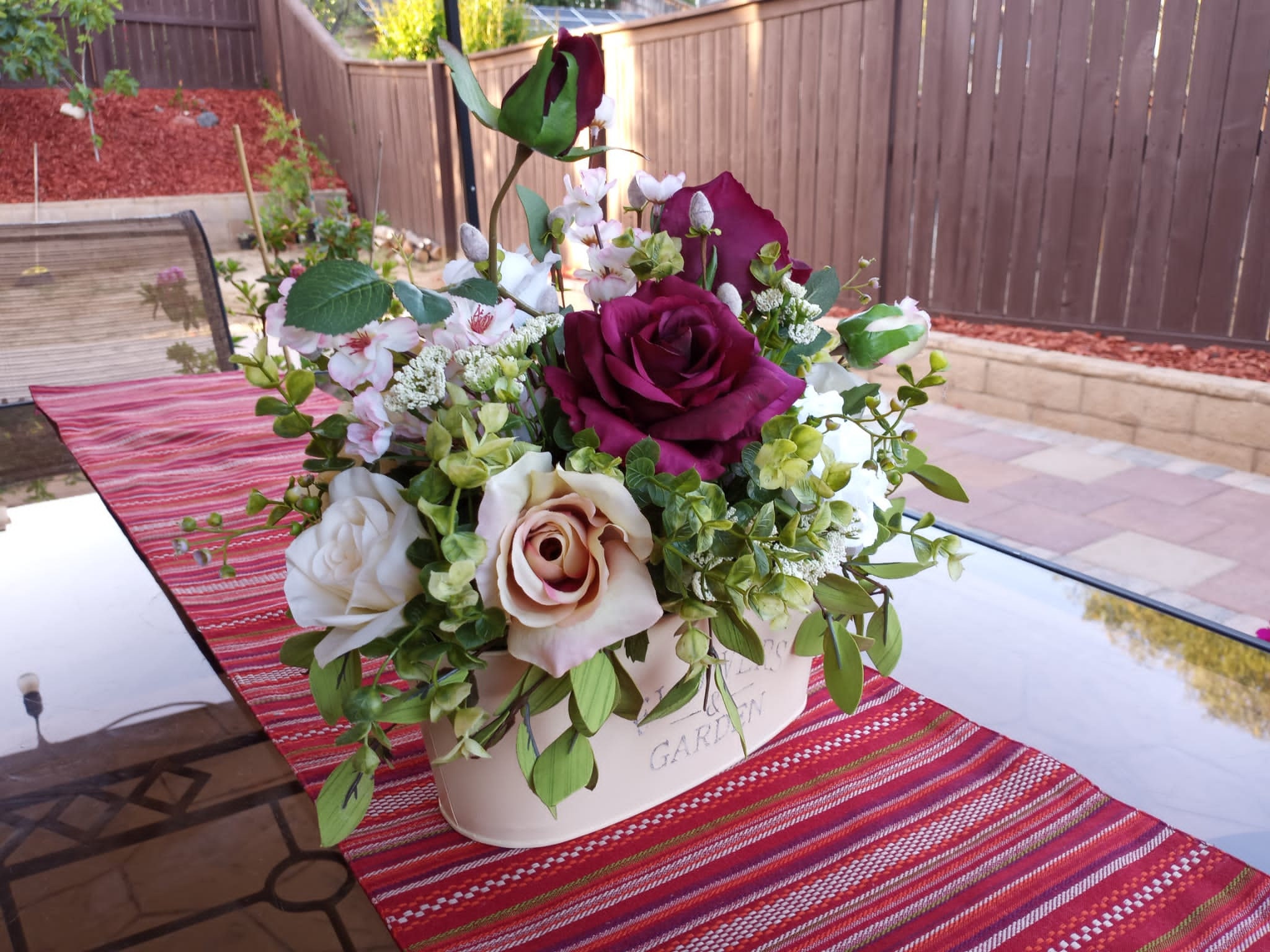 Farmhouse Flower Arrangement Country Style Flower Etsy UK