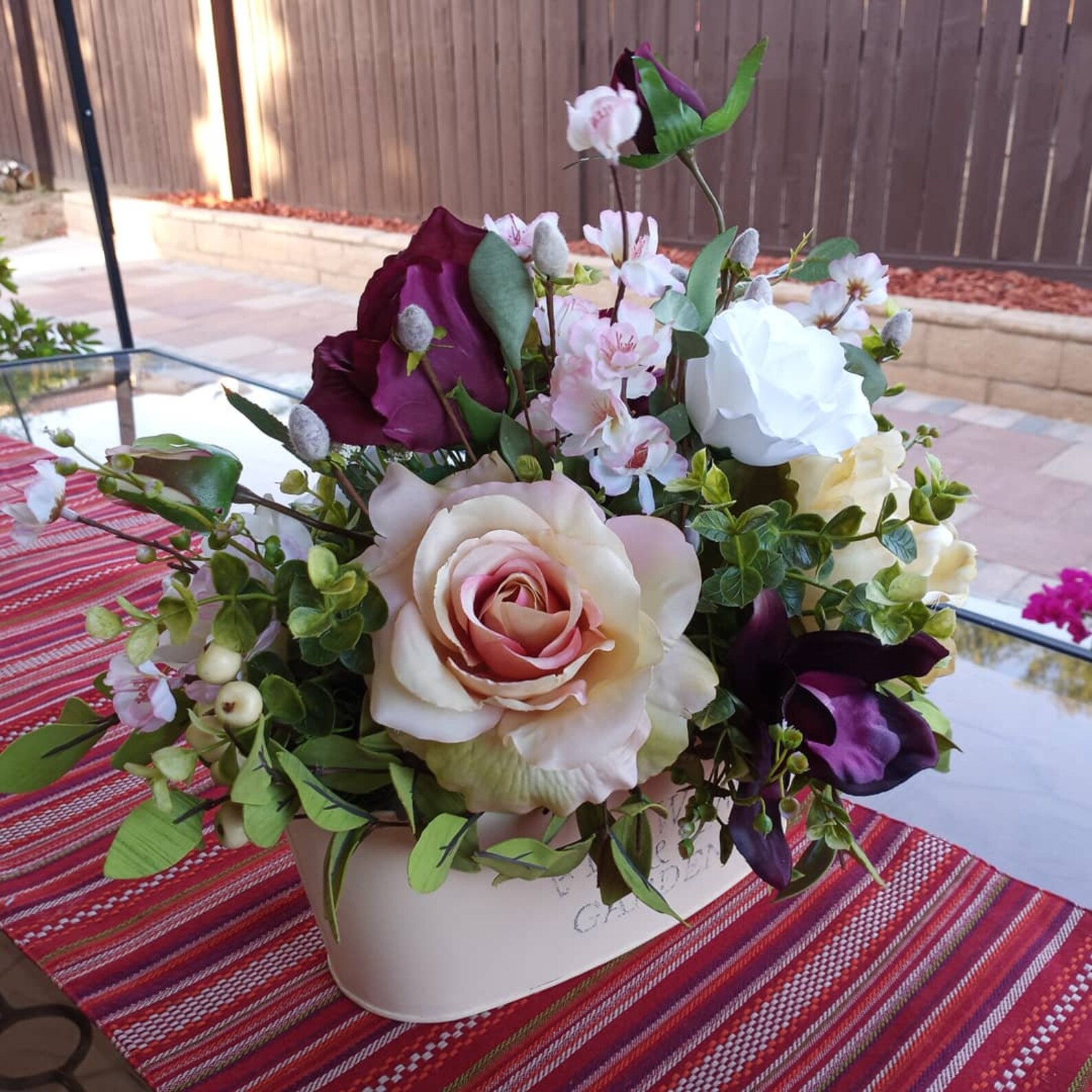 Farmhouse Flower Arrangement Country Style Flower - Etsy UK