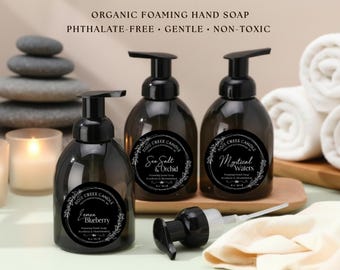 Organic Foaming Hand Soap | Plant-Based, Phthalate-Free Body Care (18 oz Bottle or Refill)