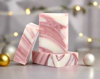 Handmade Candy Cane Bar Soap