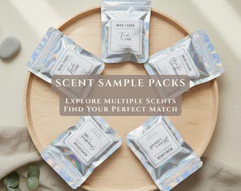 Organic Beeswax Melt Samples – Choose 5 Scents, Non-Toxic Clean Burning Fragrance