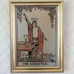 Rider-Waite Tarot Cards | Handmade Reproductions on Canvas | 5"x7" Your Choice of Cards & Frames