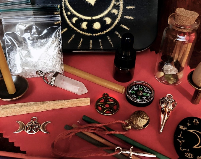 Wandering Witch 50-piece Mini Altar Travel Kit: Essential Tools for ...