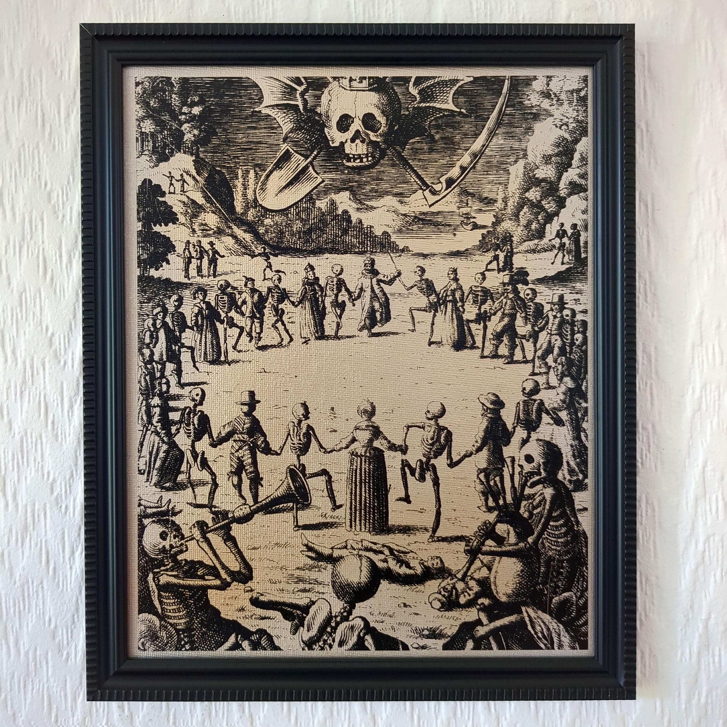 Dance of Death | Hans Holbein | 1526 | Framed Woodcut Reproduction