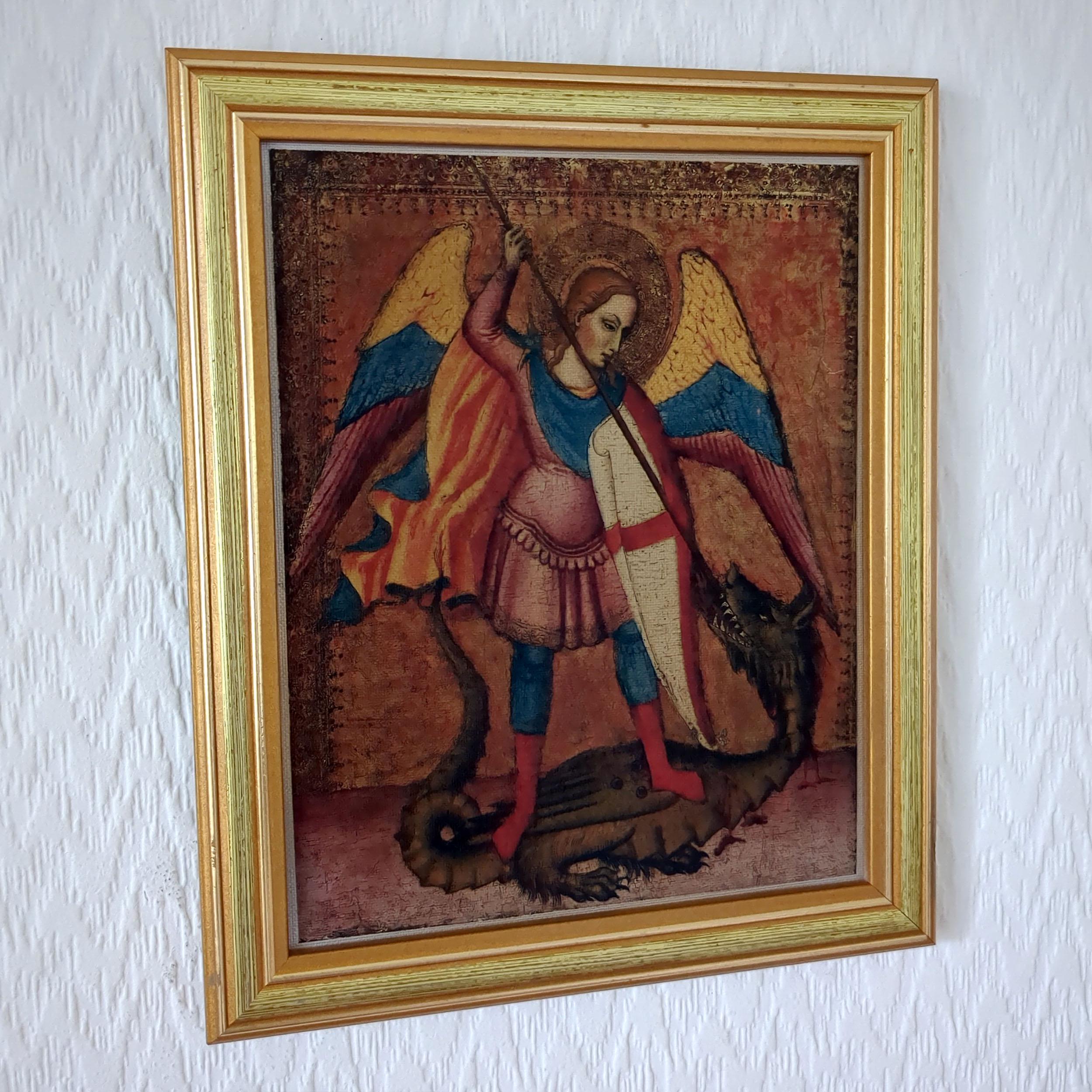 Archangel Michael Slaying the Dragon | Master of Saint Verdiana 1380s ...