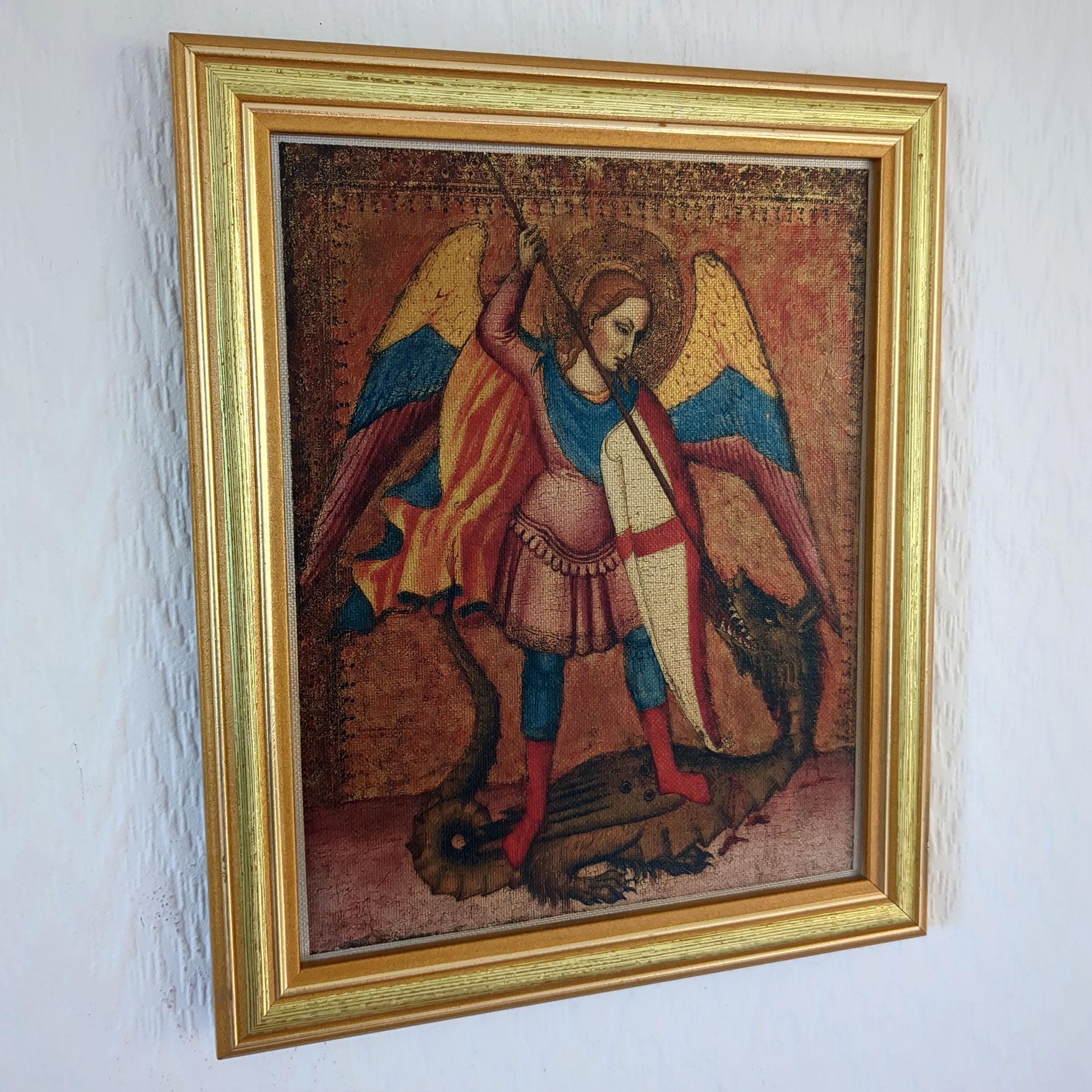 Archangel Michael Slaying the Dragon | Master of Saint Verdiana 1380s ...