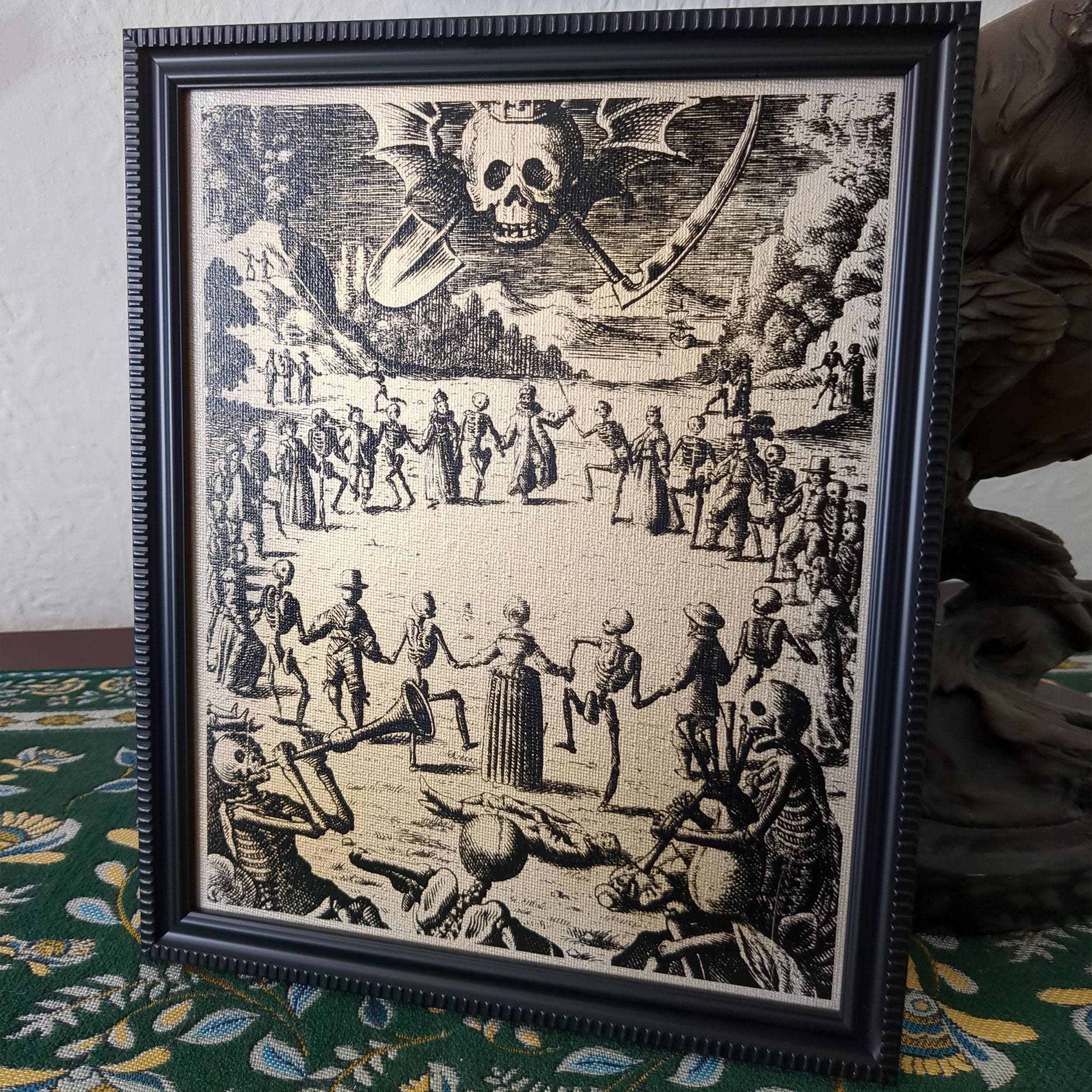 死の舞踏 | ハンス・ホルバイン | 1526年 | 額入り木版画複製