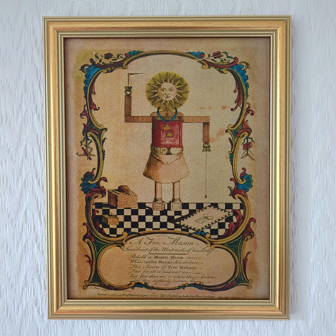 A Freemason Forged Through the Tools of His Lodge (1754) | Framed ...