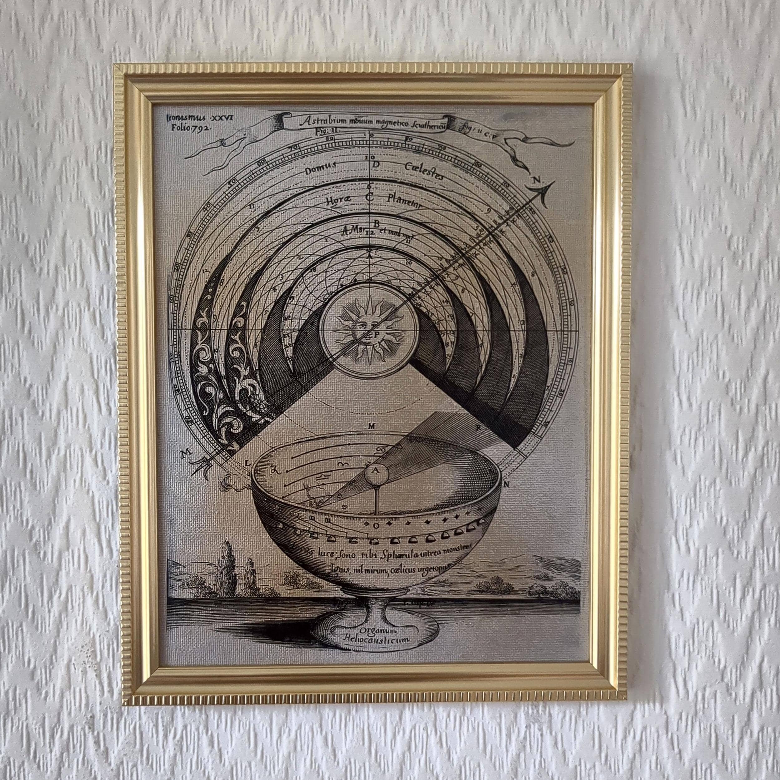Solar Clock | Ars Magna Lucis Et Umbrae | Athanasius Kircher, 1646