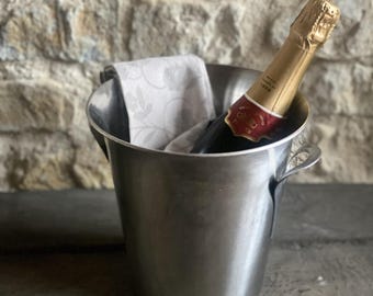 Vintage Guy Degrenne Champagne bucket, stainless steel wine cooler