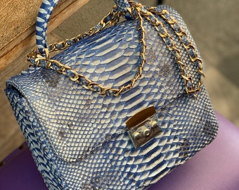 multi snakeskin purse