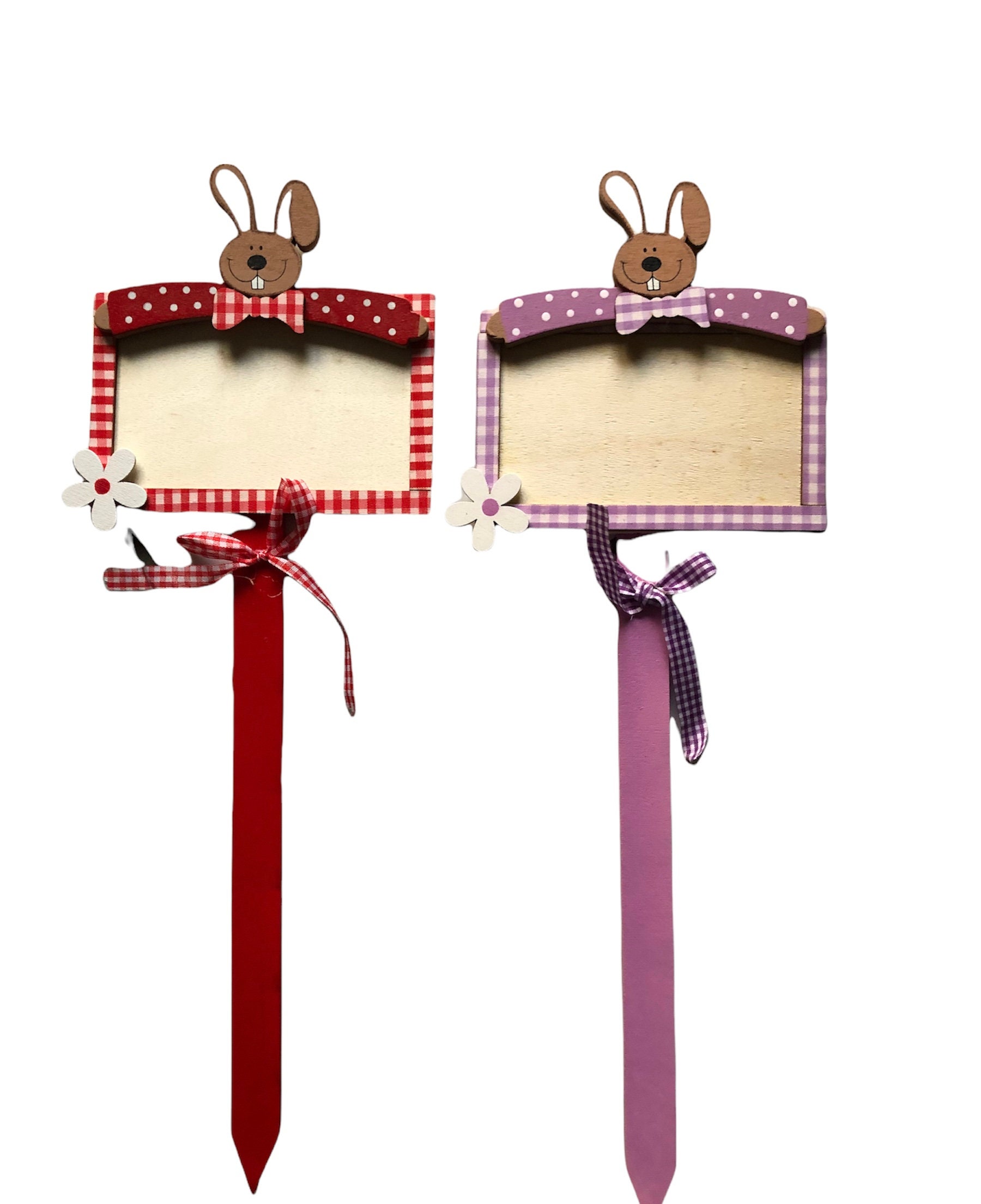 Décoration Pâques à Planter en Bois | Lot de 2