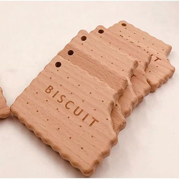 Biscuit bois imprimé 1 côté, jouet biscuit