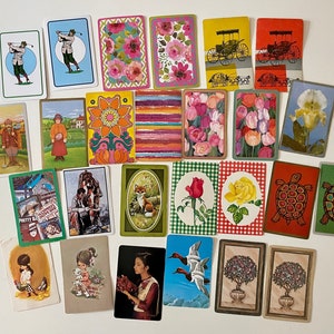 Vintage Spielkarten - 28 verschiedene Designs - du wählst, welche 10 du möchtest oder du bekommst von jeder Farbe eine!