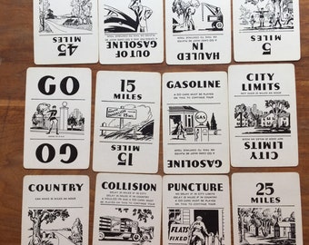 Vintage Touring Cards, set of 12!