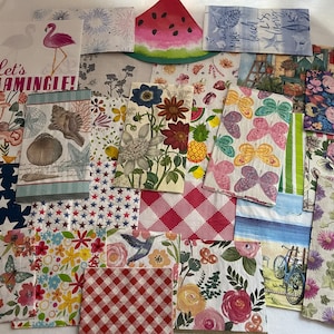 Decoupage-Servietten - 27 sommerliche Papierservietten zum Basteln!
