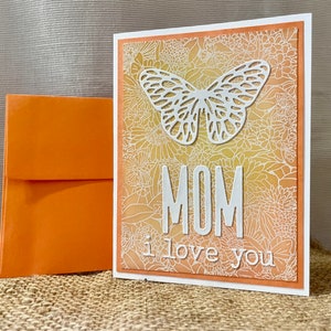 Handgemachte Karte für Mama - Muttertag, Geburtstag, einfach um zu sagen, dass ich Dich liebe!