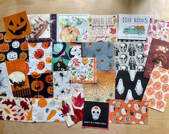 Decoupage Napkins - 25 Fall and Halloween paper napkins for crafting!
