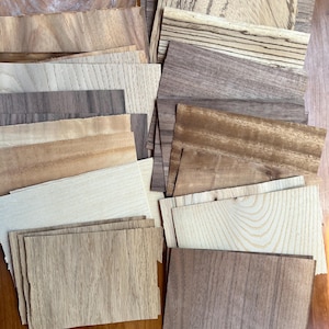 Veneer Assortment. 40 sheets, 5x8 inches. Beautiful!