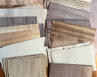 Veneer Assortment. 40 sheets, 5x8 inches. Beautiful!