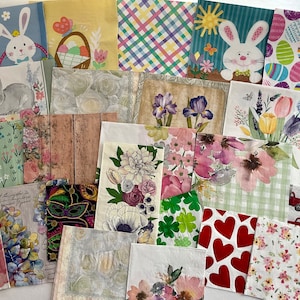 Decoupage Napkins - 25 Spring Seasonal paper napkins for crafting!