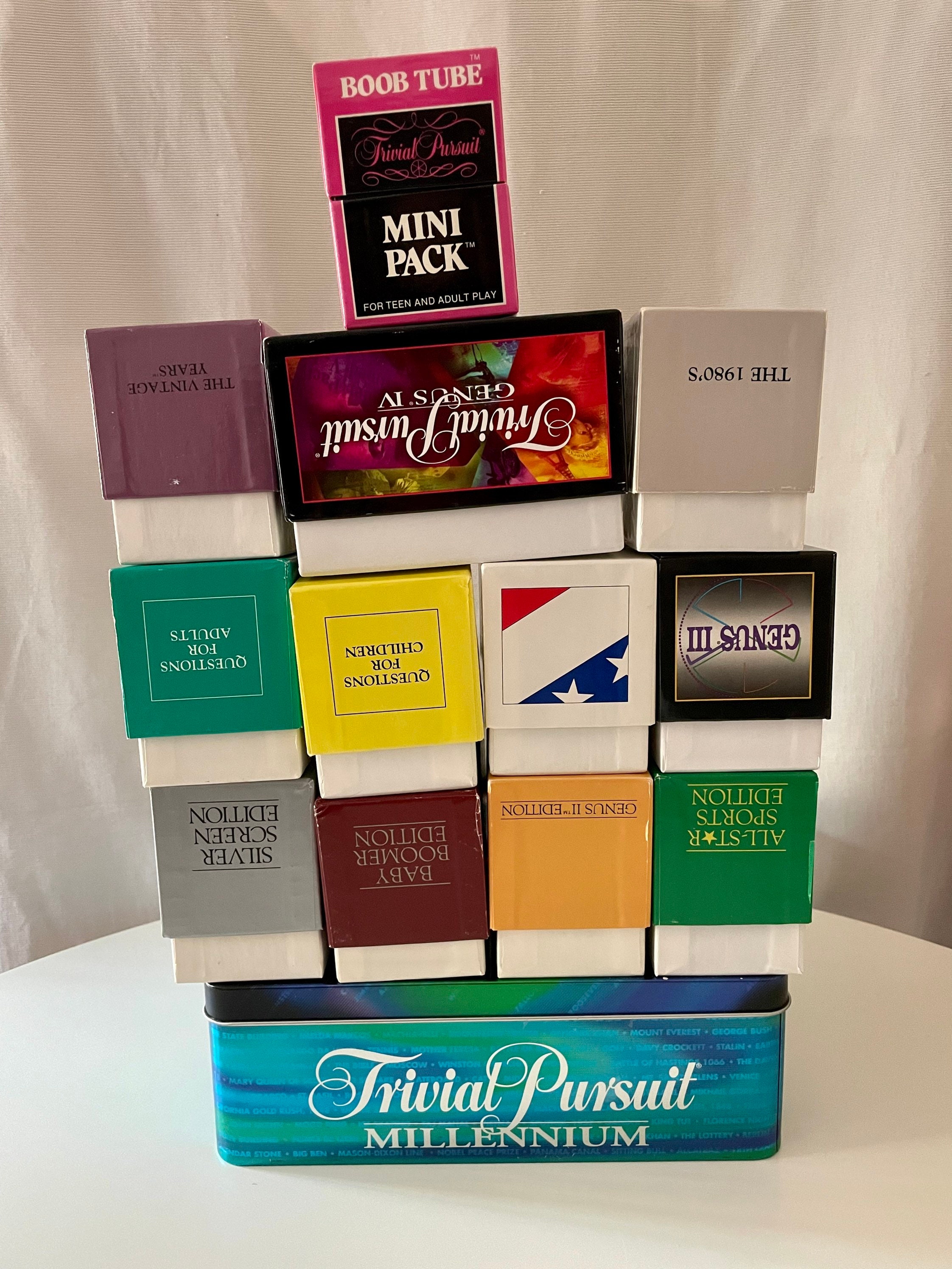 Trivial Pursuit Game Cards. Young Players. Teal. Junk Journal Supply 