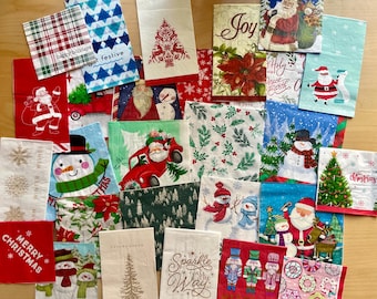 Decoupage Napkins - 27 Winter & Christmas paper napkins for crafting!