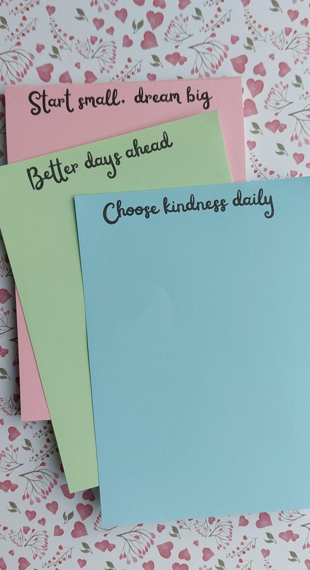 Quoting Notepad Pastel Positive Quote Notepad - Etsy UK