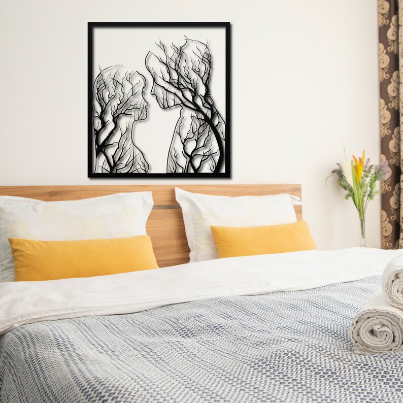 Metal Wall Art Tree of Life Couples Gift Wedding Gift Etsy