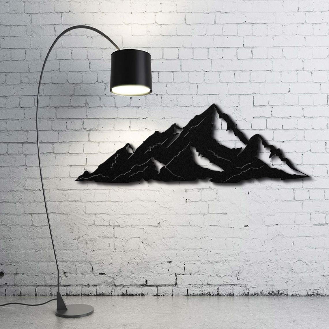Mountains Metal Wall Art Mountain Metal Wall Decor Gift Etsy