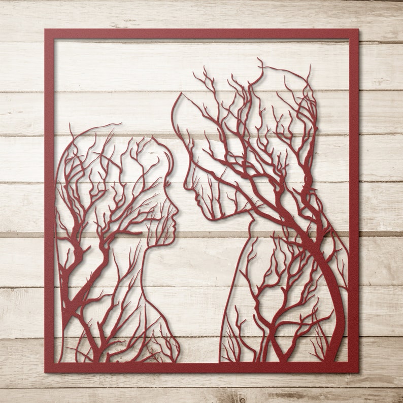 Metal Wall Art Tree of Life Couples Gift Wedding Gift Etsy