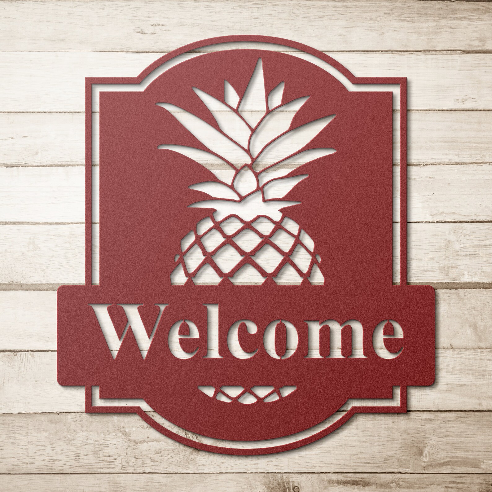 Metal Wall Art Sign Metal Sign Pineapple Etsy