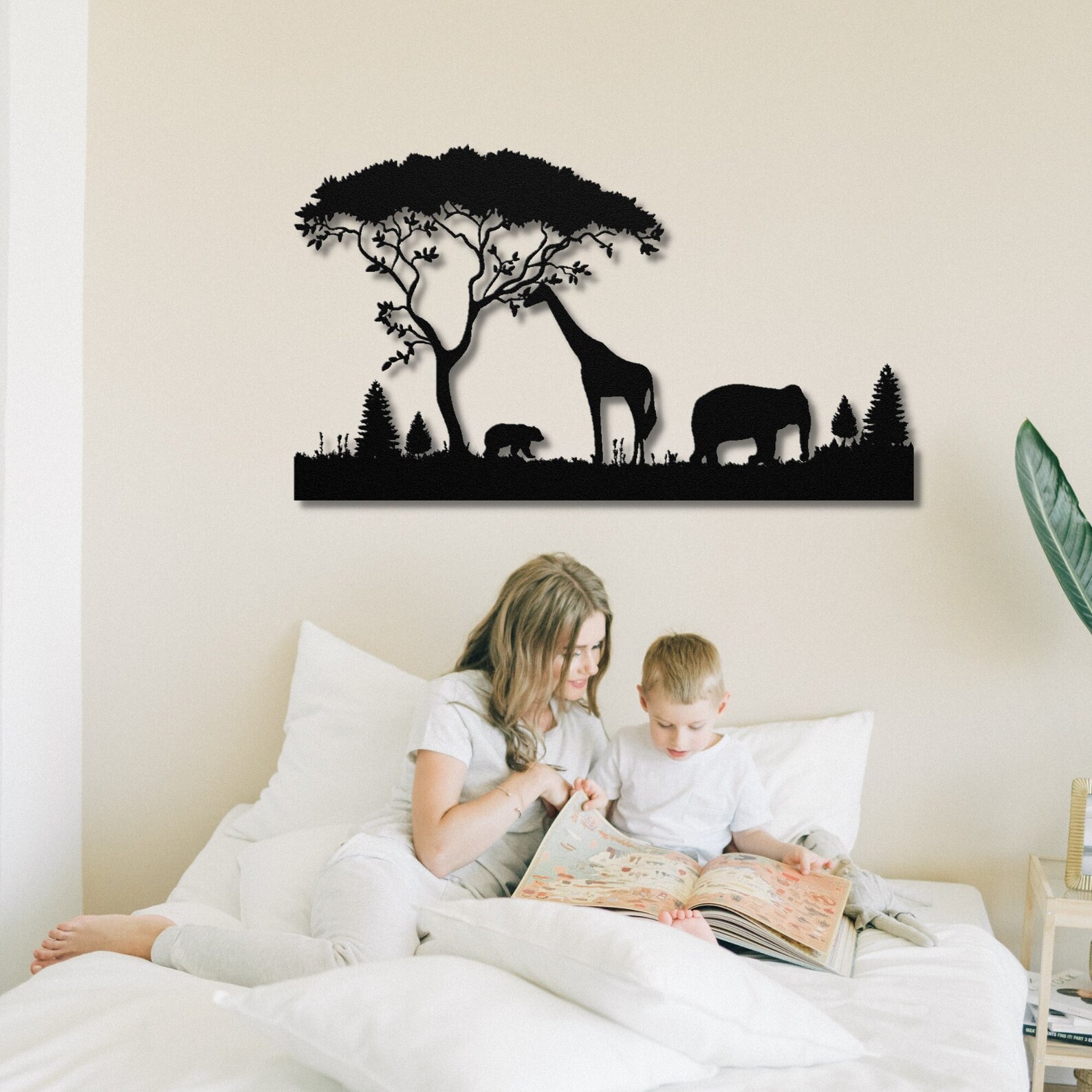 Wildlife Scene Metal Wall Art Animals Metal Wall Decor - Etsy