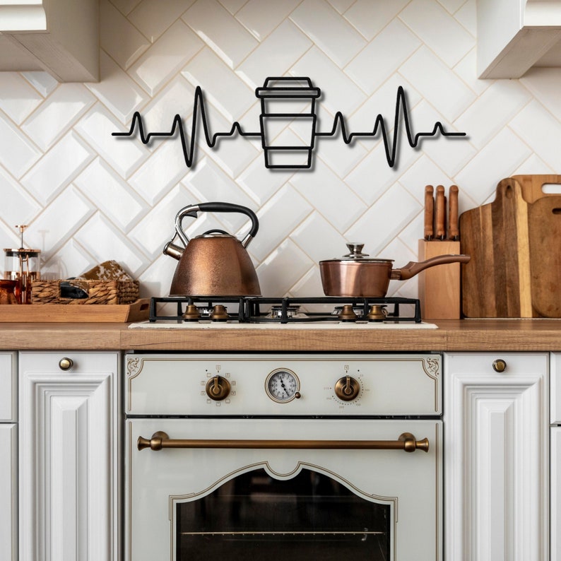 Metal Wall Art Coffee Lover Gift Coffee Wall Art Coffee Etsy