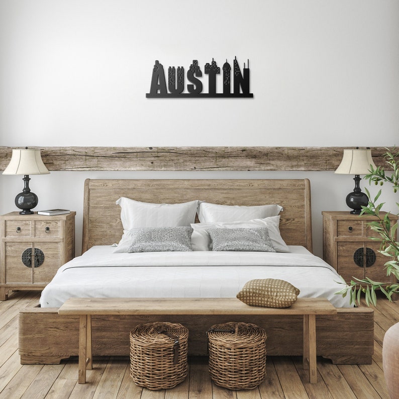 Metal Wall Art Austin City Metal Wall Art City Skyline Etsy