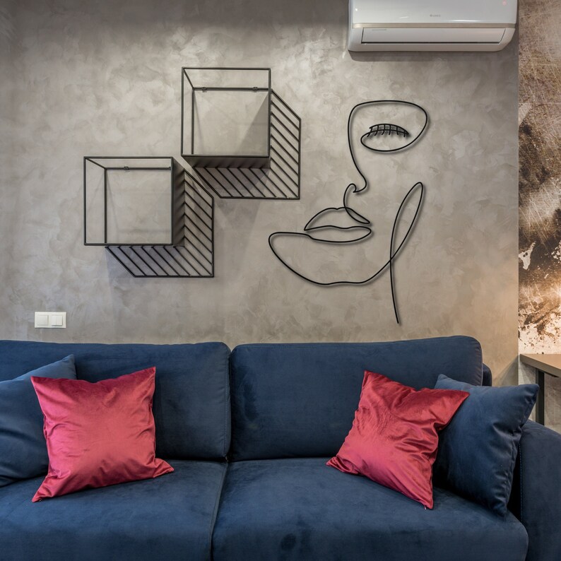 Metal Wall Art Woman Metal Wall Art Metal Wall Decor Etsy