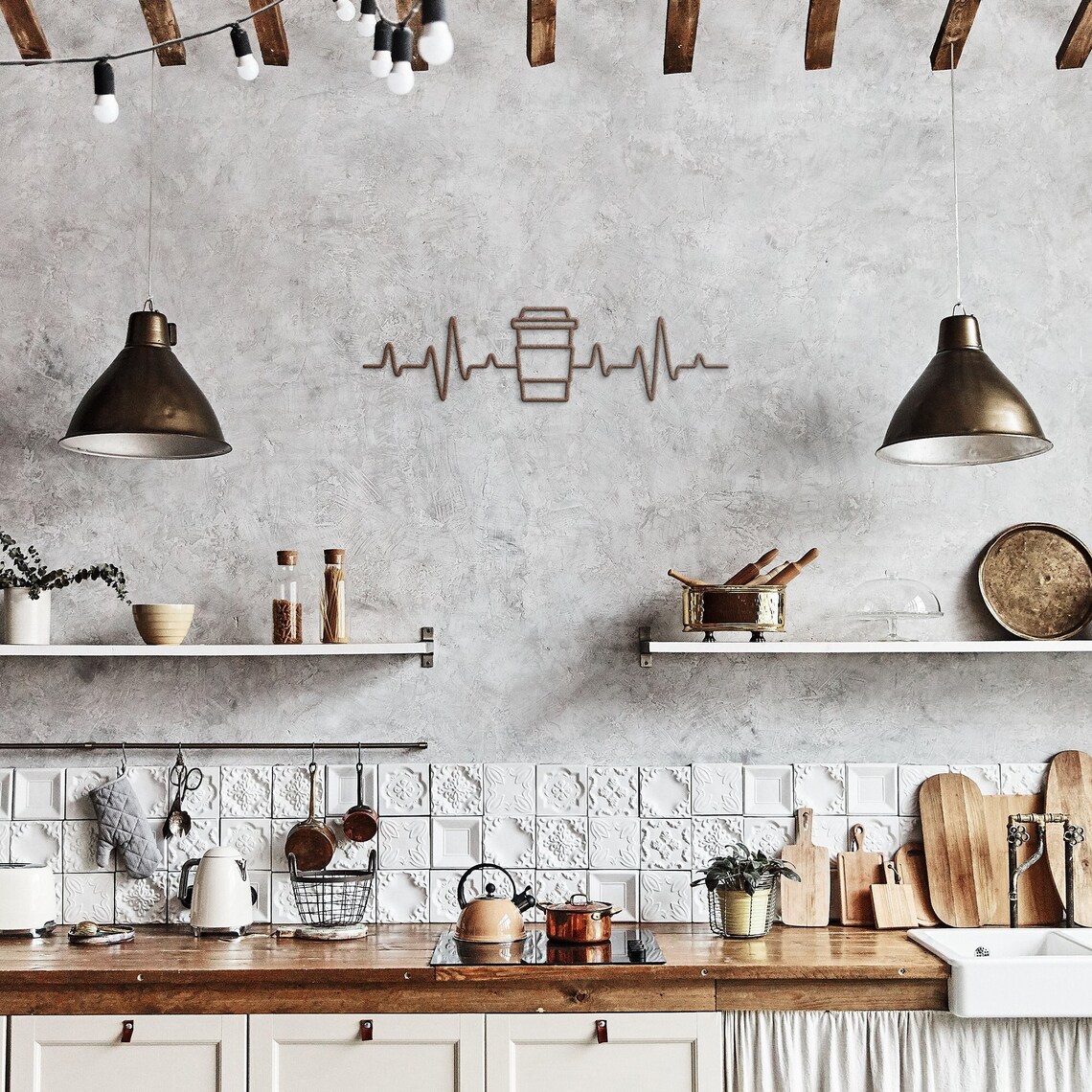 Metal Wall Art Coffee Lover Gift Coffee Wall Art Coffee Etsy