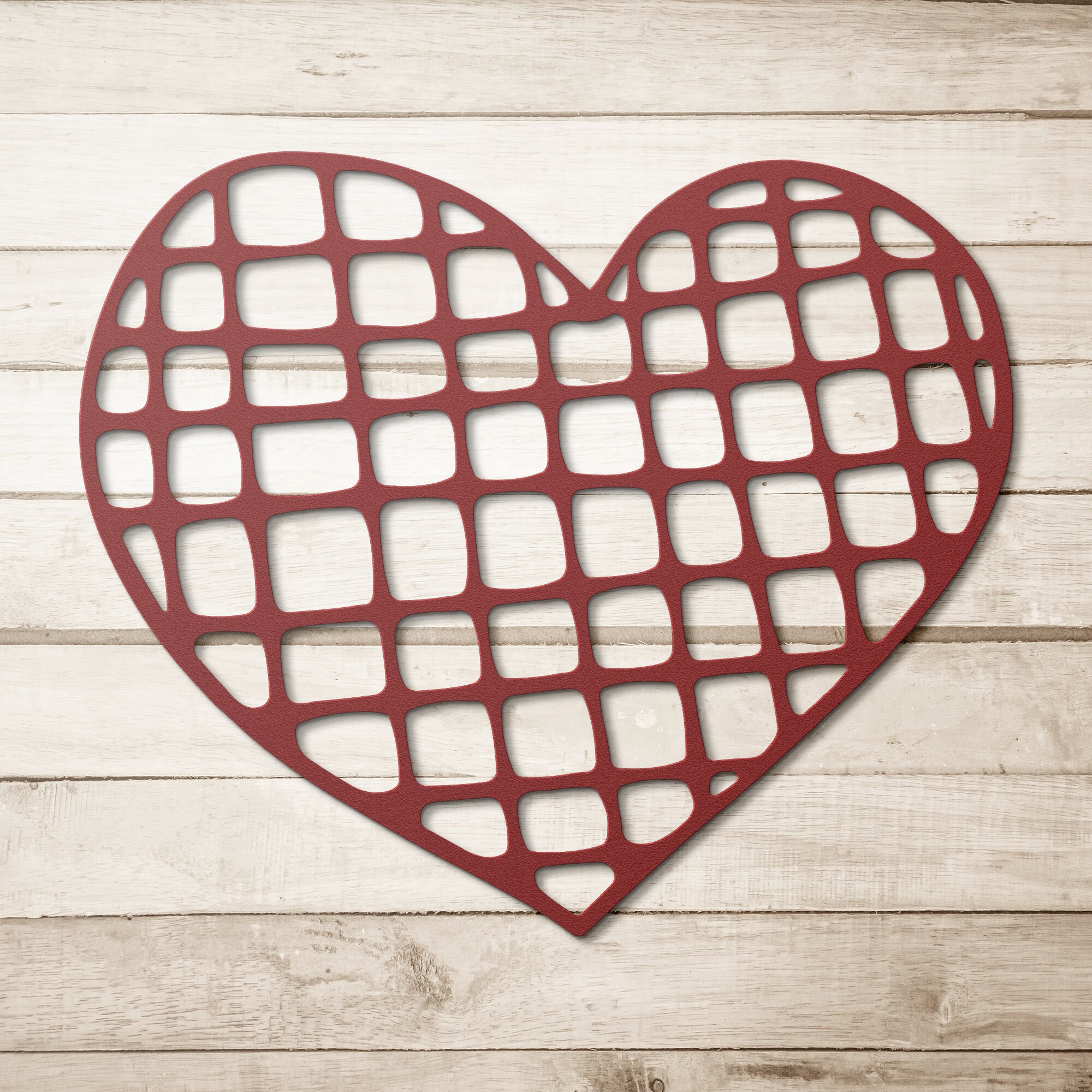 Metal Wall Art Heart Metal Wall Art Metal Art Geometric Etsy
