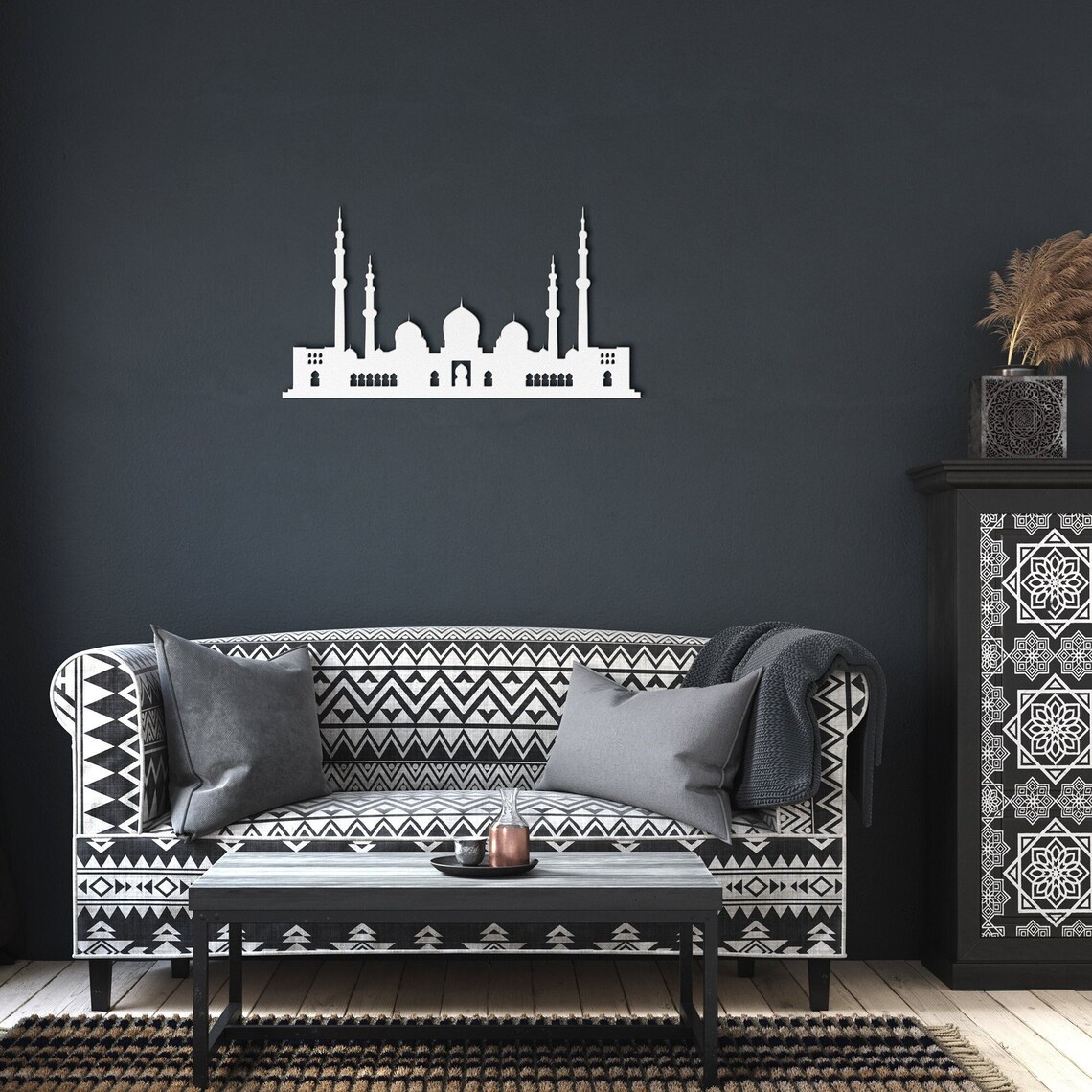 Islamic Mosque Metal Wall Art Ramadan Wall Hangings Etsy