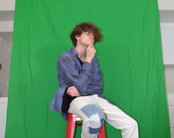 Denim Patchwork Jeans