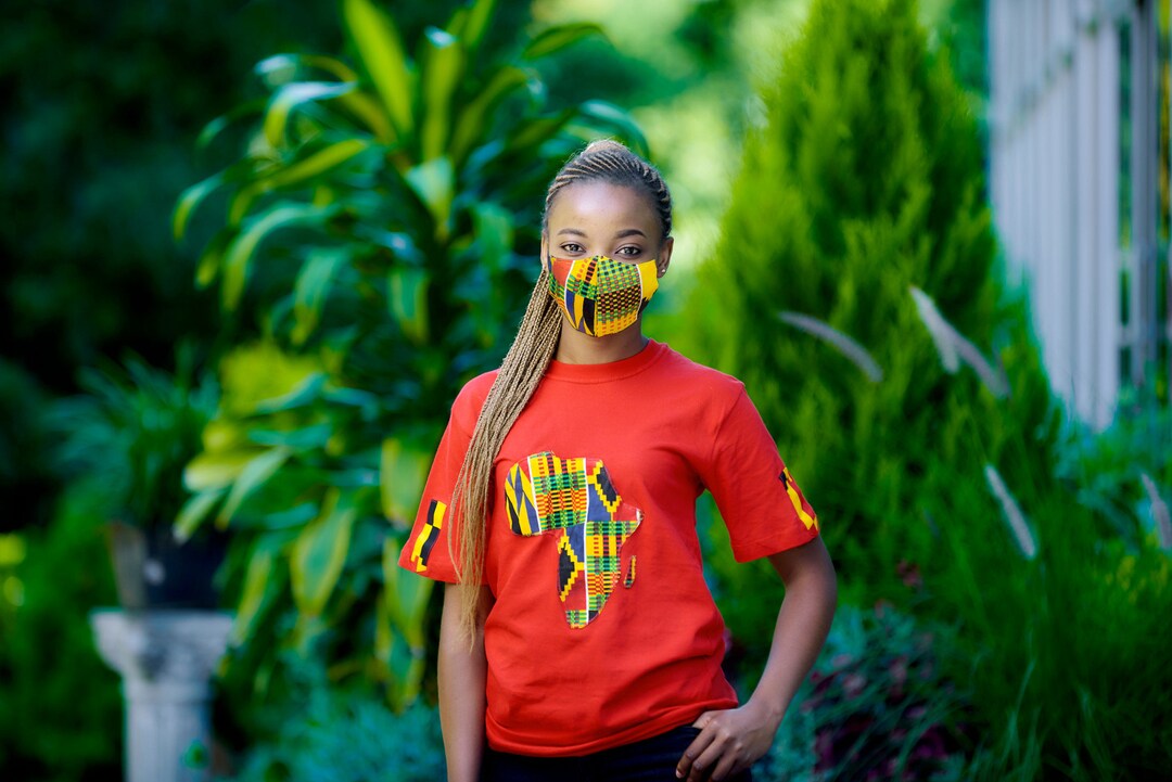 African print map t shirts etsy uk