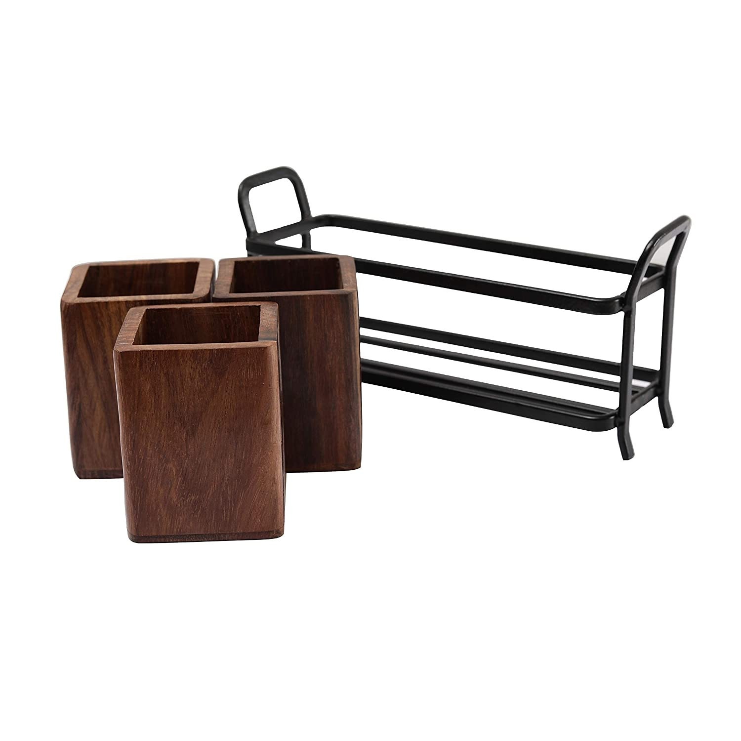 Wood Art Store Wooden Cutlery Holder for Dining Table With 3 Etsy UK