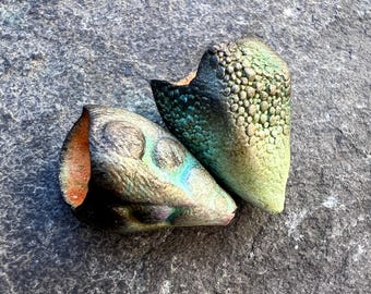 Artisan pods, earthy beads, jewellery making, earring components.